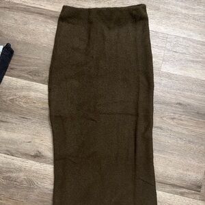 Zara Sweater Brown Women's Skirt